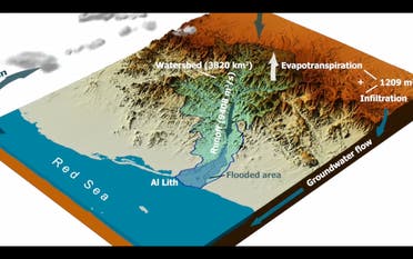 An image showing the Al Lith baisin and the Red Sea, Saudi Arabia. (Screengrab from Al Baydah Project on YouTube)
