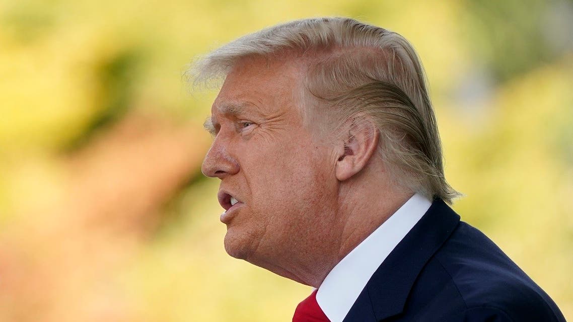 President Donald Trump speaks during a news conference on the North Portico of the White House. (AP)