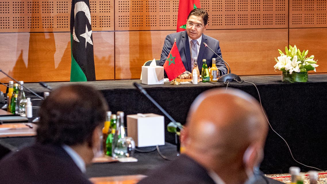 من المشاورات الليبية التمهيدية التي انطلقت الأحد في بوزنيقة بالمغرب (أسوشييتد برس)