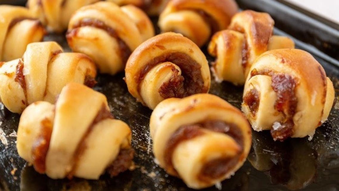 Date, cinnamon and orange blossom water rugelach from Elli's Kosher Kitchen. (Supplied)
