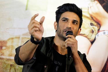 Bollywood actor Sushant Singh Rajput speaks during a press conference to promote his upcoming movie “Raabta” in Ahmadabad, India, on May 30, 2017. (AP)