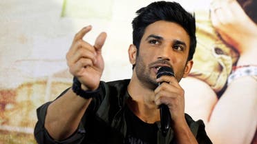 Bollywood actor Sushant Singh Rajput speaks during a press conference to promote his upcoming movie “Raabta” in Ahmadabad, India, on May 30, 2017. (AP)