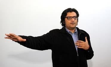Indian television journalist Arnab Goswami poses during an interview with AFP in Mumbai. (AFP)
