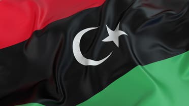 Libya Flag stock photo