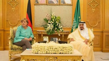 پادشاه سعودی و صدر اعظم آلمان