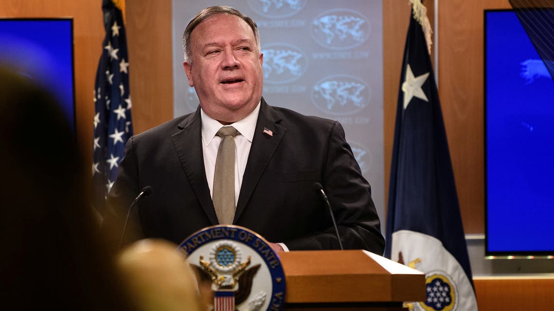 U.S. Secretary of State Mike Pompeo speaks during a news conference at the State Department in Washington, DC, U.S. September 2, 2020. Nicholas Kamm/Pool via REUTERS
