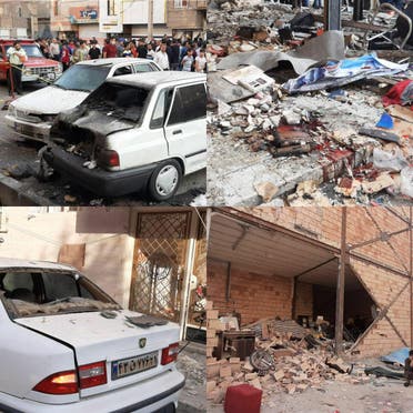 Image shows aftermath of the explosion. (Iran’s Mizan news agency)