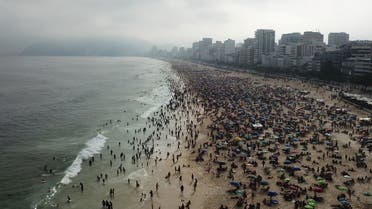 People visit Ipanema beach, amid the coronavirus disease (COVID-19) outbreak, in Rio de Janeiro, Brazil. (Reuters)