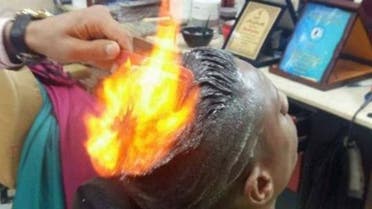 Egypt viral haircut fire