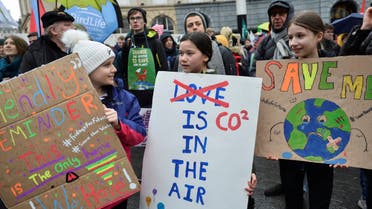 Climate activist Greta Thunberg on a protest. (Reuters)