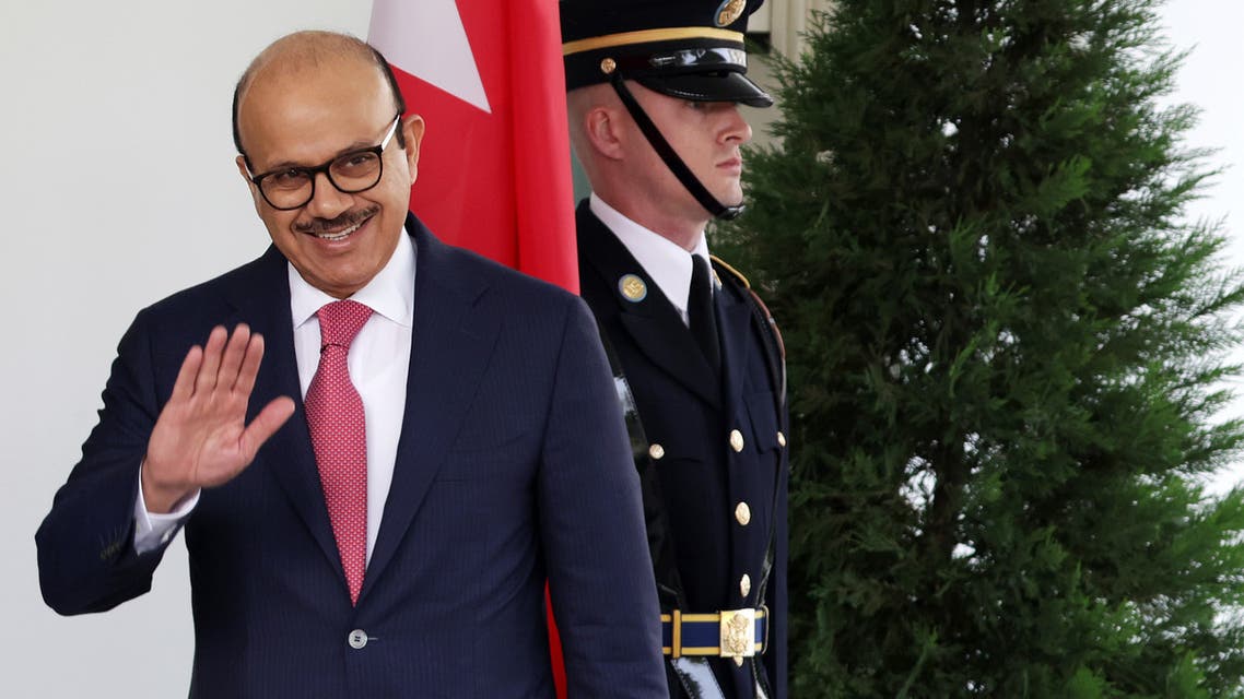 WASHINGTON, DC - SEPTEMBER 15: Foreign Affairs Minister of Bahrain Abdullatif bin Rashid Al Zayani arrives outside the West Wing of the White House on September 15, 2020 in Washington, DC. The foreign affairs minister is in Washington to participate in the signing ceremony of the Abraham Accords. Alex Wong/Getty Images/AFP