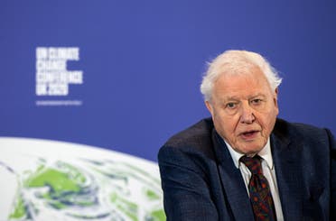David Attenborough speaks during a conference about the UK-hosted COP26 UN Climate Summit, at the Science Museum in London, Britain February 4, 2020. (Reuters)