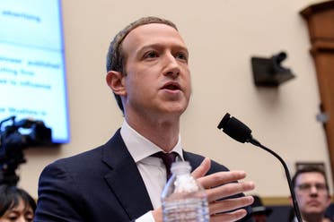 Facebook Chairman and CEO Mark Zuckerberg testifies at a House Financial Services Committee hearing examining the company's plan to launch a digital currency on Capitol Hill in Washington, US, on October 23, 2019. (Reuters)