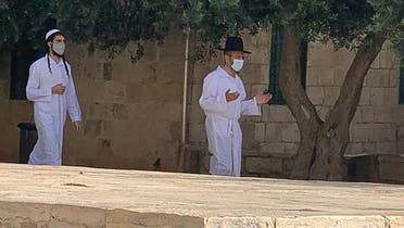 Jewish worshippers at Al Aqsa in Jerusalem on September 20, 2020. (Supplied)