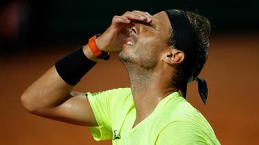 Spain's Rafael Nadal reacts during his quarter final match against Argentina's Diego Schwartzman. (Reuters)