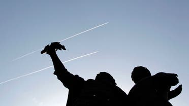 Israeli warplanes leave vapor trails in the sky above Beirut. (File Photo: Reuters)