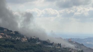 Smoke rises from a fire in the village of Ain Qana in southern Lebanon. (Screengrab)-explosion-heard-
