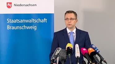 Public prosecutor Hans Christian Wolters gives a news conference about the disappearance of British child Madeleine McCann 13 years ago, in Braunschweig, Germany, on June 4, 2020. (Reuters)