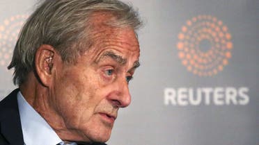 Reuters Editor-at-Large Sir Harold Evans moderates a Reuters Newsmaker conversation “Politics on the Edge,” with Former British Prime Minister Tony Blair in Manhattan, New York, US, on September 20, 2016. (Reuters)
