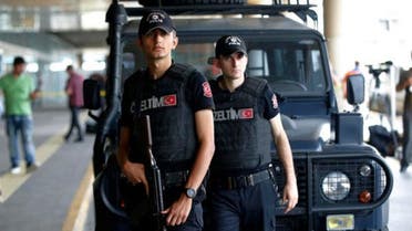 Members of Turkish special security force stand at the entrance of Ataturk Airport in Istanbul. (File photo: AP)