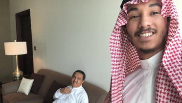 عبدالرحمن مع والده محمد عبده