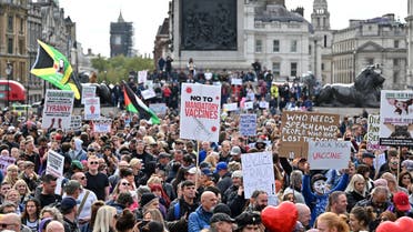 تظاهرات في لندن ضد إجراءات كورونا