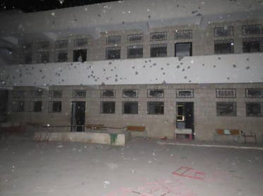 مدرسة استهدفها صاروخ الحوثيين 