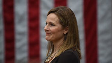 Judge Amy Coney Barrett is nominated to the US Supreme Court by President Donald Trump in the Rose Garden of the White House. (AFP)