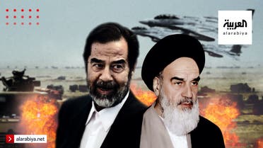 الخميني والرئيس صدام حسين