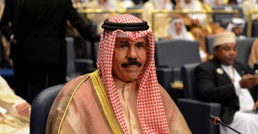 Kuwait's Crown Prince Sheik Nawaf Al-Ahmad Al-Jaber Al-Sabah attends the closing session of the 25th Arab Summit in Bayan Palace in Kuwait City. (File photo: AP)