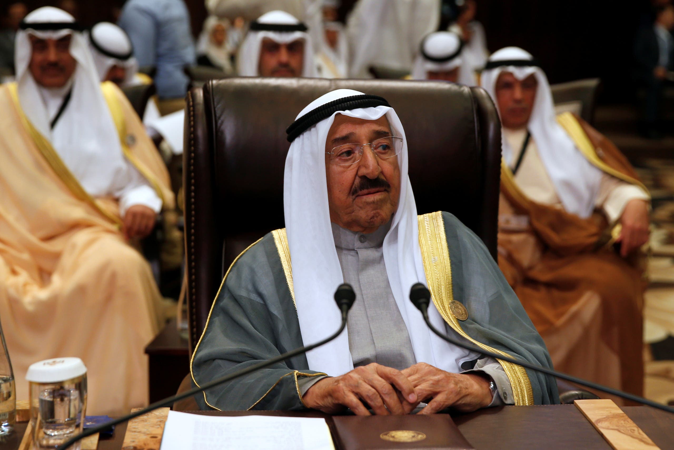 Emir of Kuwait Sabah Al-Ahmad Al-Jaber Al-Sabah attends the 28th Ordinary Summit of the Arab League at the Dead Sea, Jordan March 29, 2017. (Reuters)