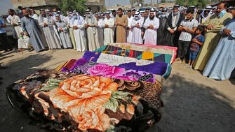 Iraqis decry insecurity at funerals of seven killed in anti-US attack in Baghdad  