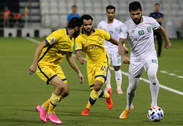 عبدالفتاح عسيري في مباراة سابقة بين النصر والأهلي
