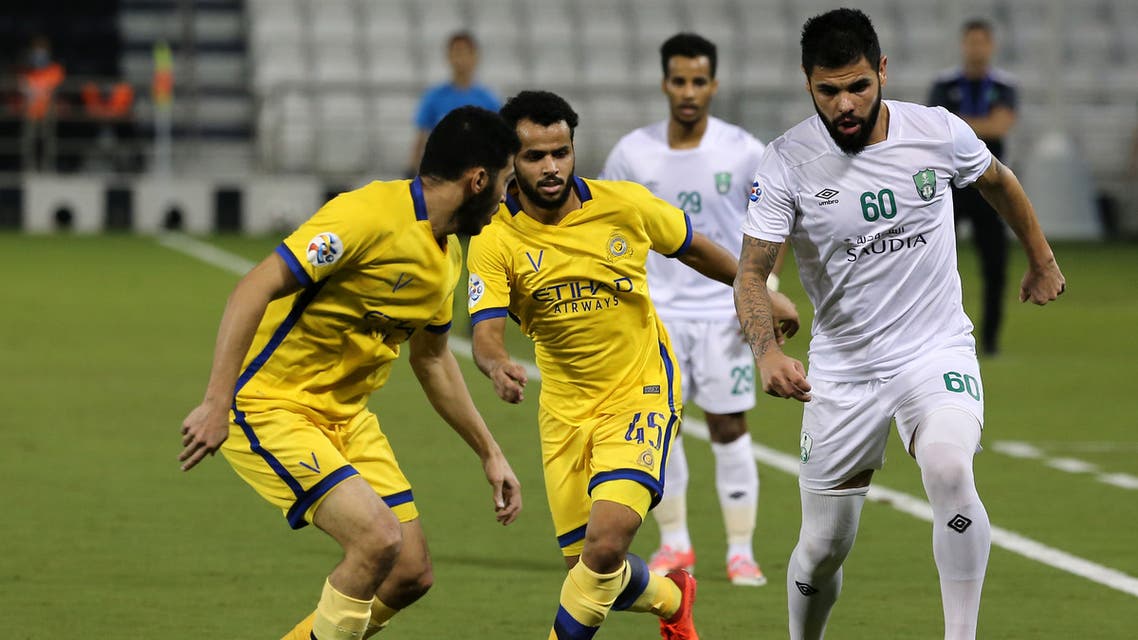 سلطان الغنام عبدالفتاح عسيري النصر لوكاس ليما أهلي جدة