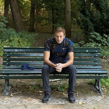Russian opposition politician Alexei Navalny sits on a bench while posing for a picture in Berlin, Germany, in this undated image obtained from social media. (File photo: Reuters)