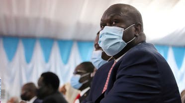 South Sudan's Vice President Riek Machar attends the signing of a peace agreement between Sudan's power-sharing government and five key rebel groups, a significant step towards resolving deep-rooted conflicts that raged under former leader Omar al-Bashir, in Juba, South Sudan August 31, 2020. (Reuters)