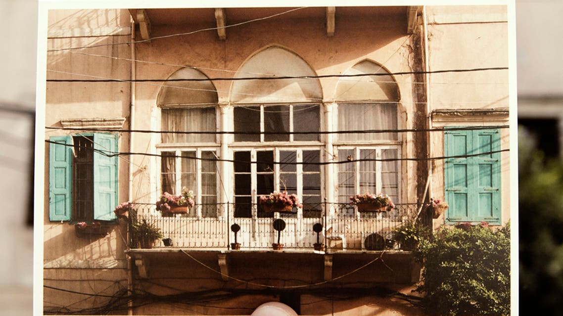 The “Bouyout Beirut” (Houses of Beirut) postcard series juxtaposes buildings that were damaged in the Beirut port explosion on Aug. 4 with an image taken before the blast that rocked the Lebanese capital. (Supplied)