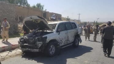 The aftermath of a suicide attack in Laghman province. (Twitter)