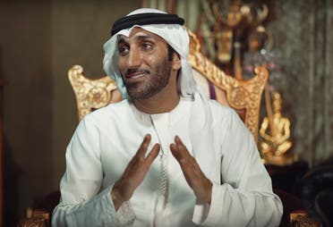 Emirati singer Waleed Aljasim in the music video shot in Dubai. (YouTube)