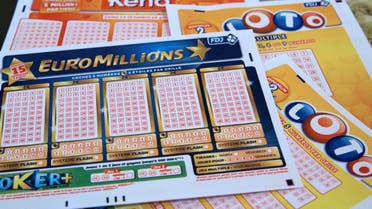 French grids of EuroMillions, Loto and Keno by Francaise des Jeux (FDJ), the operator of France's national lottery games, are pictured on July 12, 2012 in Paris. (AFP/Marion Berard) 