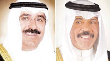 Kuwait's Emir names Sheikh Meshal al-Ahmad al-Jaber al-Sabah (left) as crown prince. (Twitter)