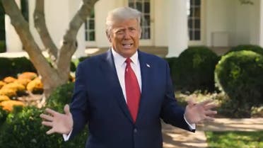 US President Donald Trump speaking outside the White House on September 7. (Screengrab)