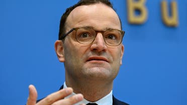 German Health Minister Jens Spahn addresses a news conference amid the coronavirus outbreak. (Reuters)