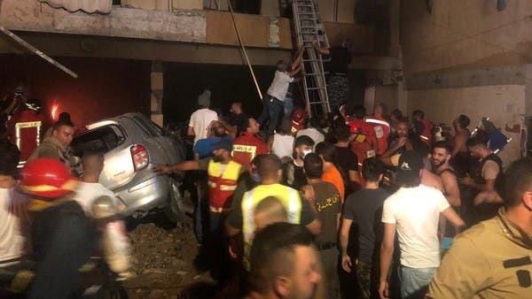 قتلى وجرحى بانفجار خزان لمادة المازوت في بيروت