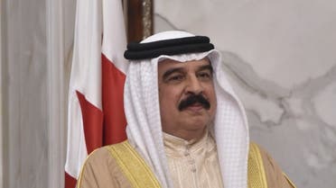 Bahrain's King Hamad Al-Khalifa is pictured at the Diriya Palace in the Saudi capital Riyadh during the Gulf Cooperation Council (GCC) summit on December 9, 2018. (AFP)