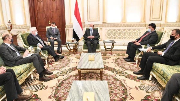 الرئيس اليمني لغريفثس: الحوثيون لم ينفذوا بنود ستوكهولم