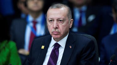 Turkey's President President Tayyip Erdogan attends the NATO leaders summit in Watford, Britain December 4, 2019. (Reuters)