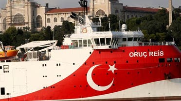 Turkish seismic research vessel Oruc Reis is seen in Istanbul, Turkey, August 22, 2019. (Reuters)
