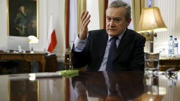 Poland's deputy prime minister and minister of culture Piotr Glinski gestures during  an interview in his office in Warsaw, Poland. (File photo: Reuters)