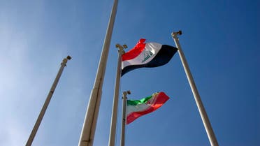 Iraq (top) and Iran flags flutter in the wind during a farewell ceremony for Iraq's Prime Minister Nuri al-Maliki at the International Mehrabad airport in Tehran January 4, 2009. (File photo: Reuters)